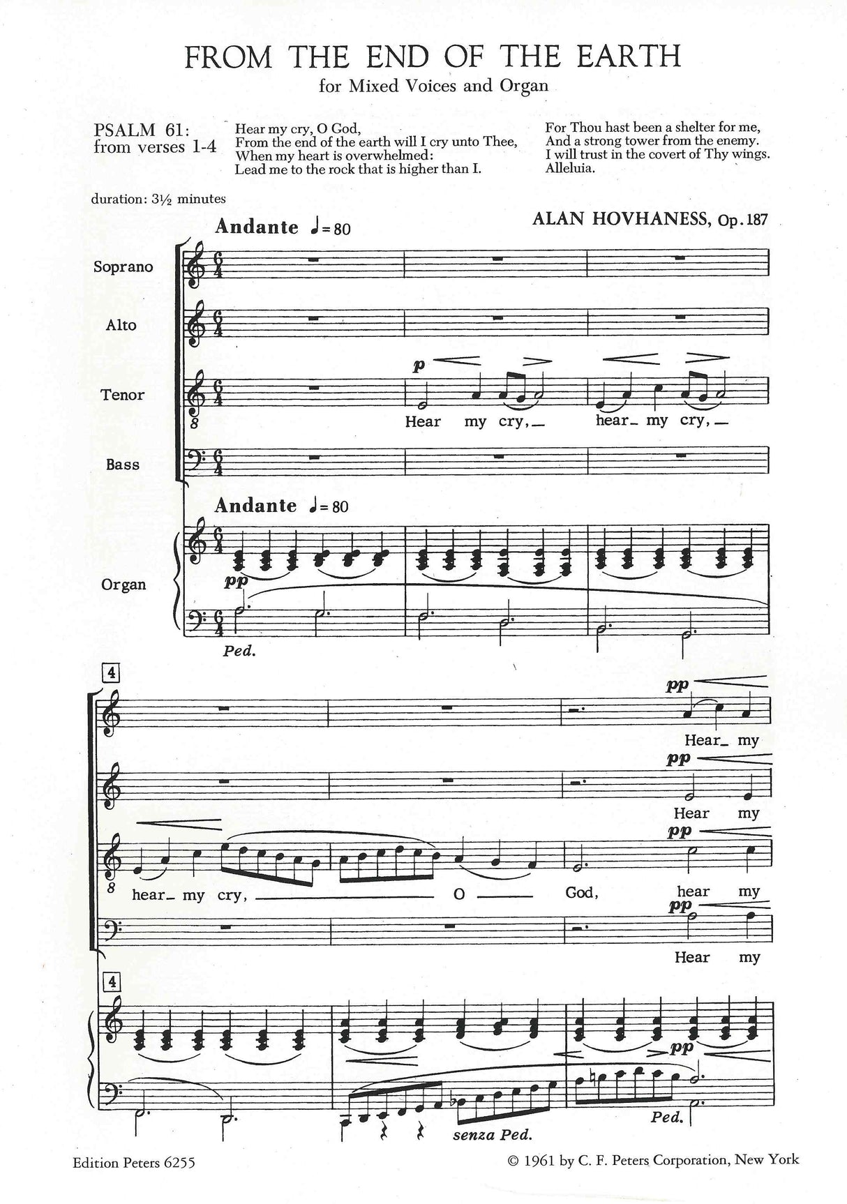 Hovhaness: From the End of the Earth, Op. 187