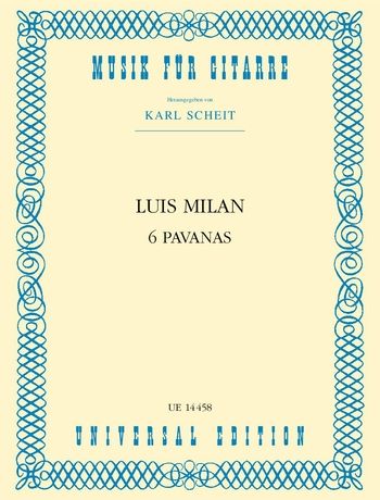 Milan: 6 Pavanas (arr. for guitar)
