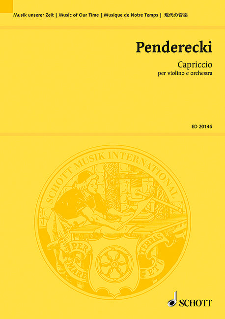 Penderecki: Capriccio for Violin & Orchestra