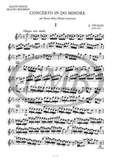 Vivaldi: Recorder (Flute) Concerto in C Minor, RV 441