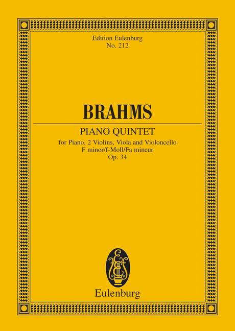 Brahms: Piano Quintet in F Minor, Op. 34