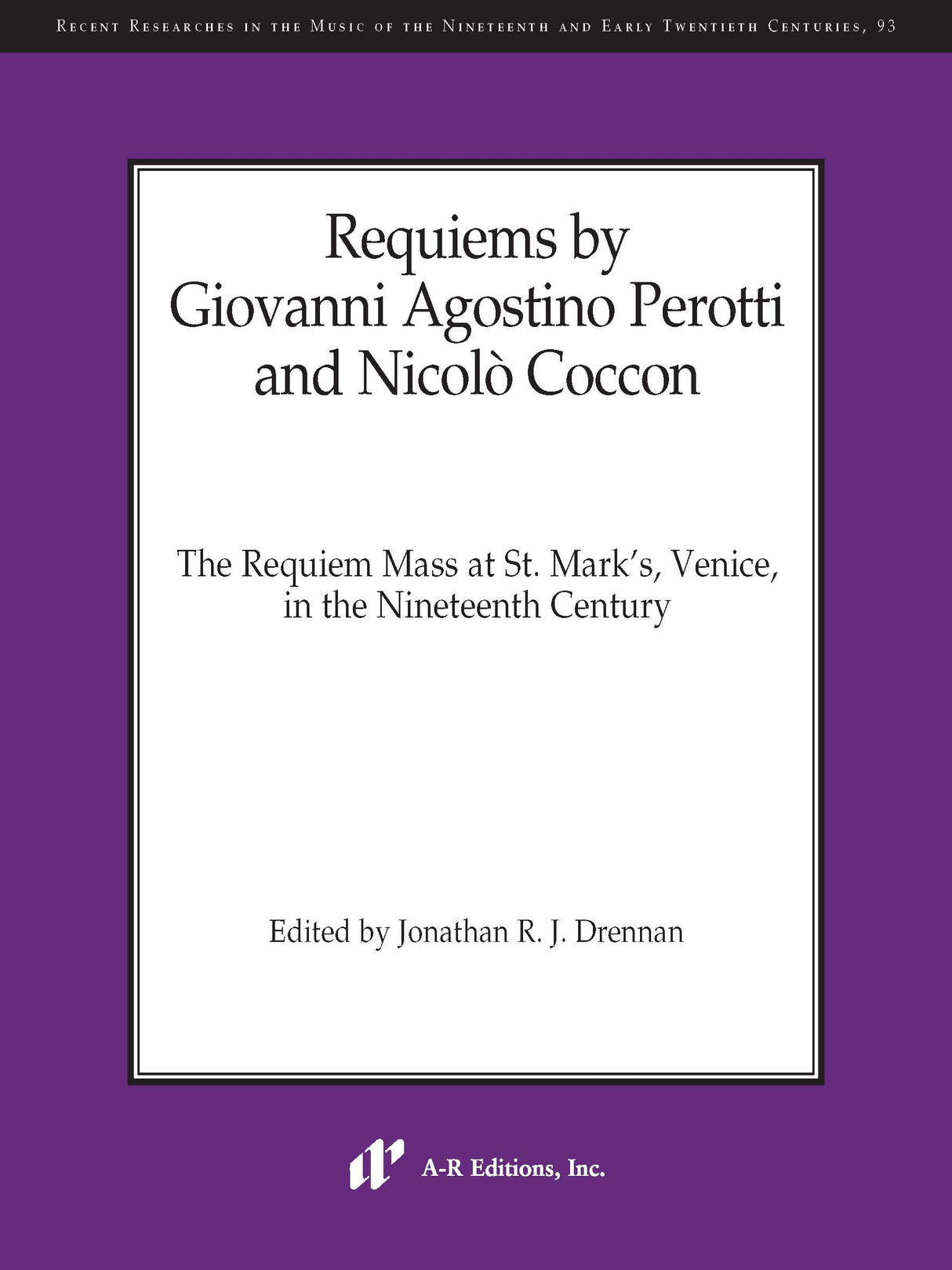 Requiems by Giovanni Agostino Perotti and Nicolò Coccon