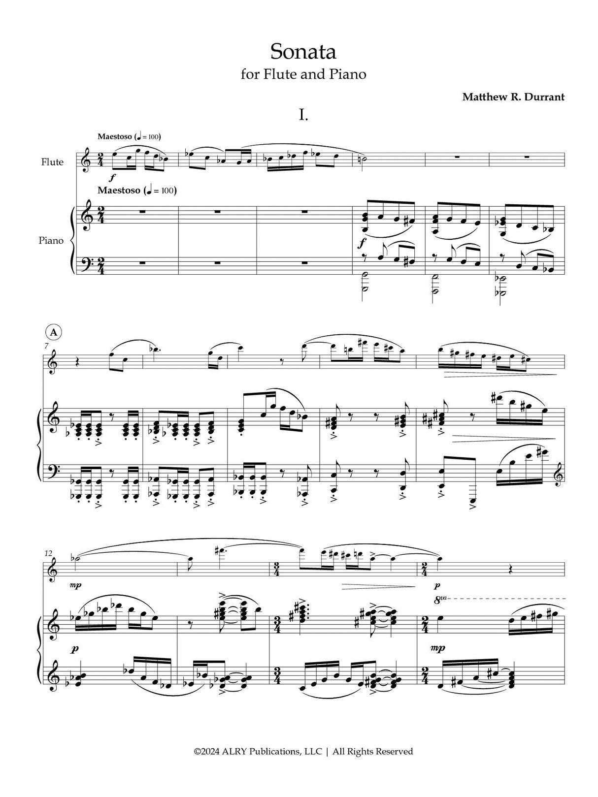 Durrant: Flute Sonata