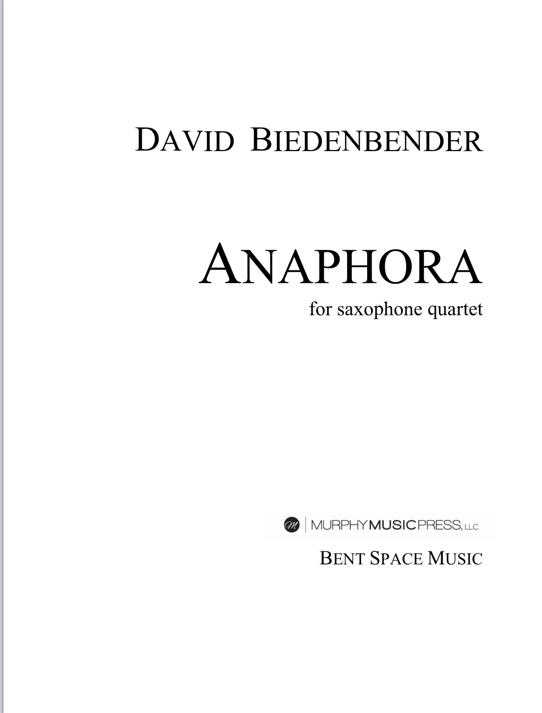 Biedenbender: Anaphora