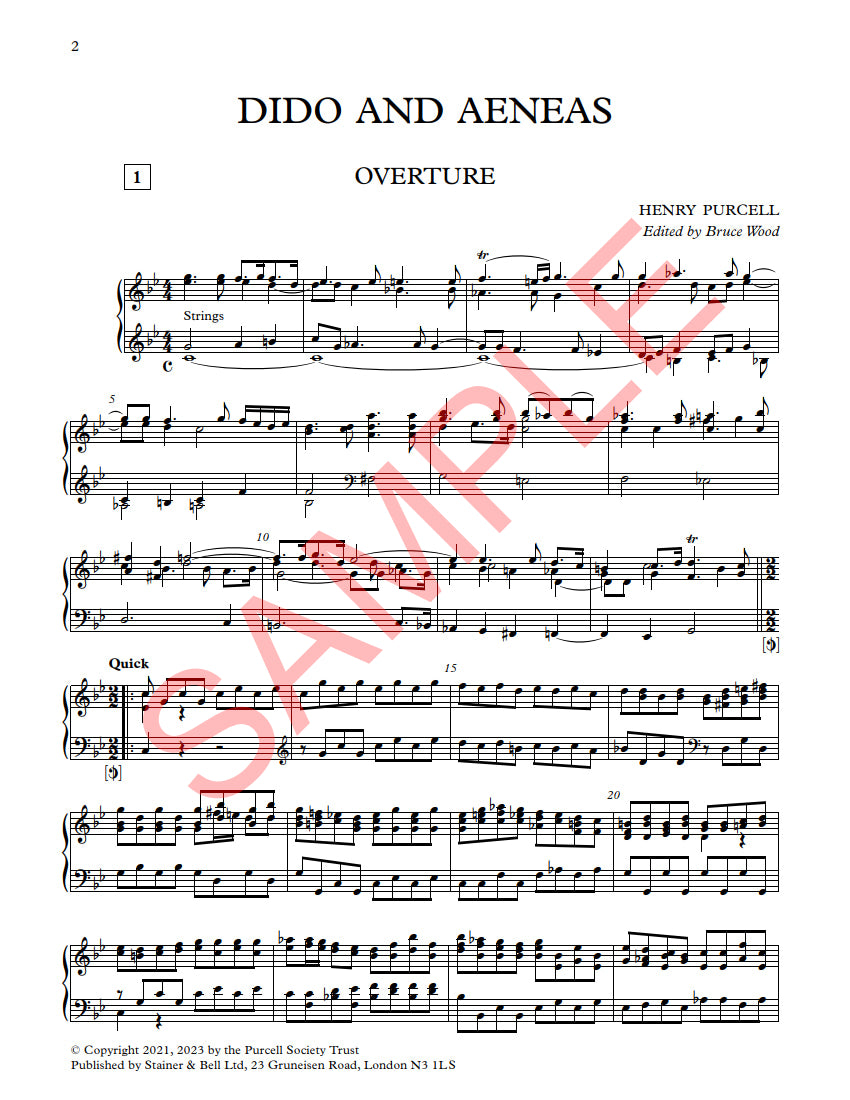 Purcell: Dido and Aeneas – Ficks Music