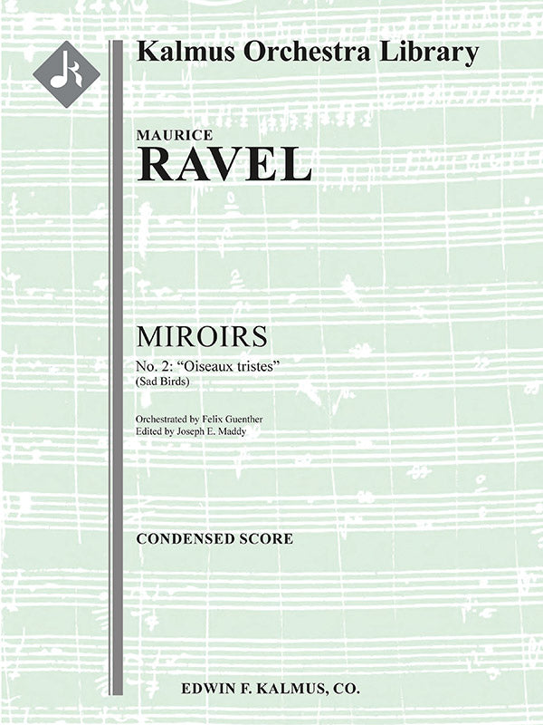 Ravel: Oiseaux Tristes (arr. for small orchestra)