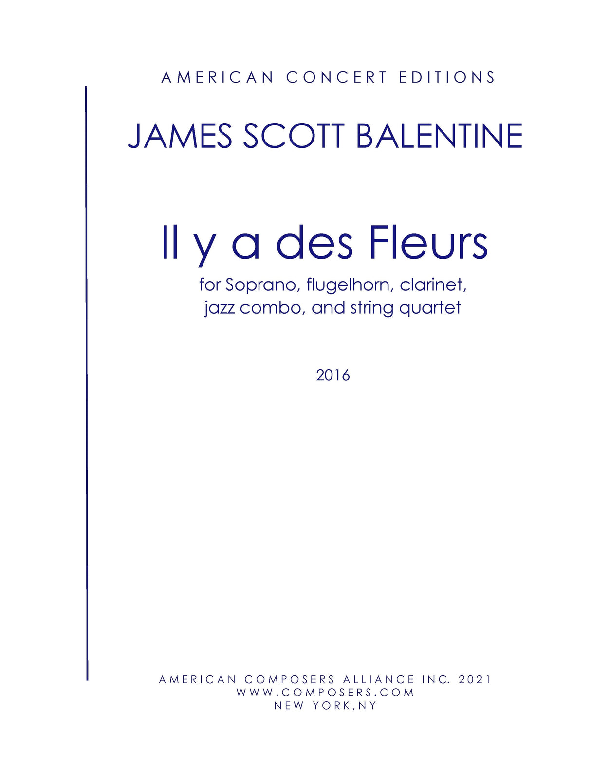 Balentine: Il y a des Fleurs