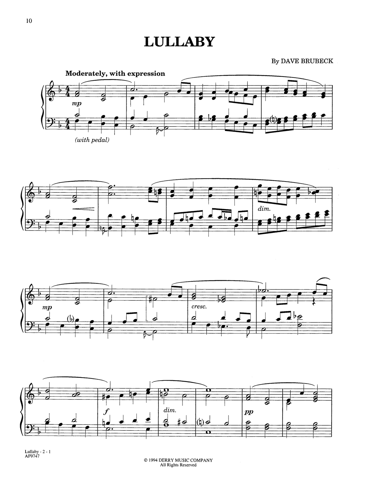 Brubeck: Nocturnes