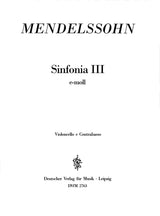 Mendelssohn: Sinfonia No. 3 in E Minor, MWV N 3