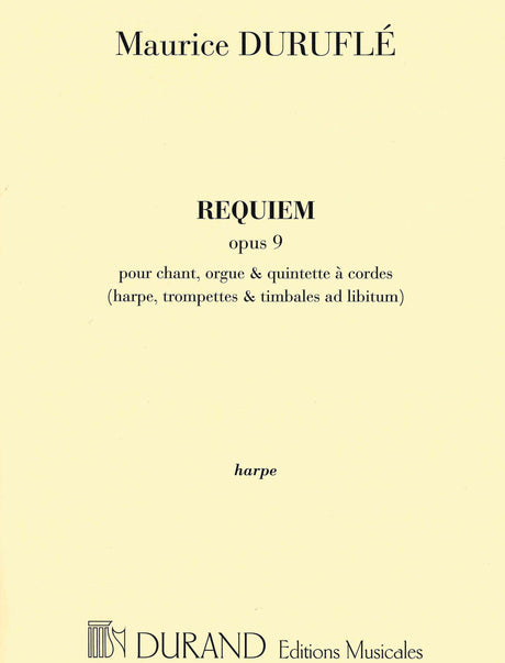 Duruflé: Requiem, Op. 9 - Reduced Orchestration