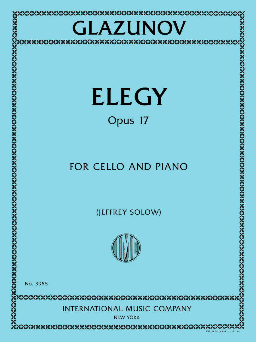 Glazunov: Elegy, Op. 17