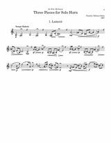 Rolls: 3 Pieces for Solo Horn