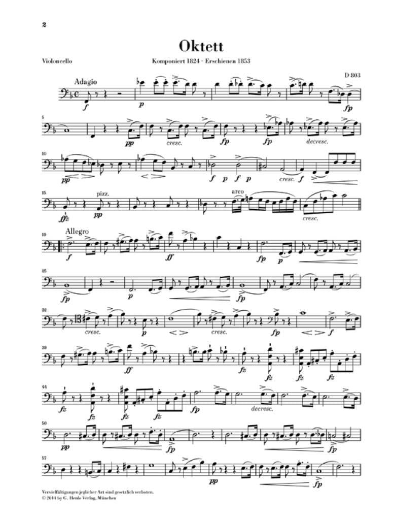 Schubert: Octet in F Major, Op. posth. 166, D 803