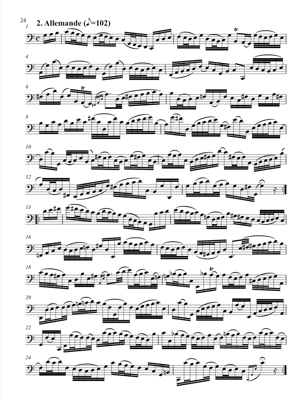 Bach: Cello Suites for Bass Clarinet