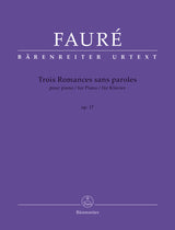 Fauré: Romances sans paroles, Op. 17