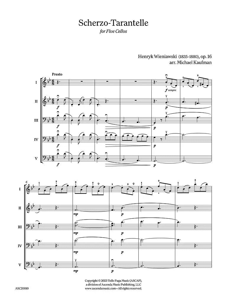 Wieniawski: Scherzo-Tarantelle, Op. 16