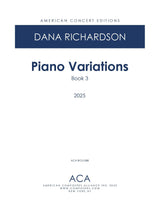 D. Richardson: Piano Variations - Book 3