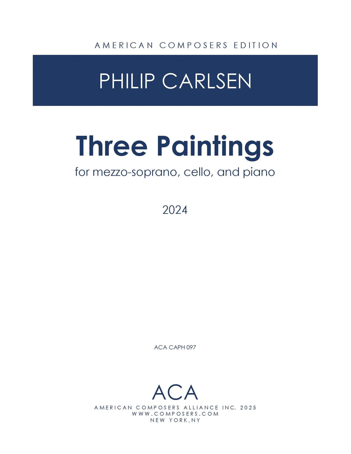 Carlsen: Three Paintings