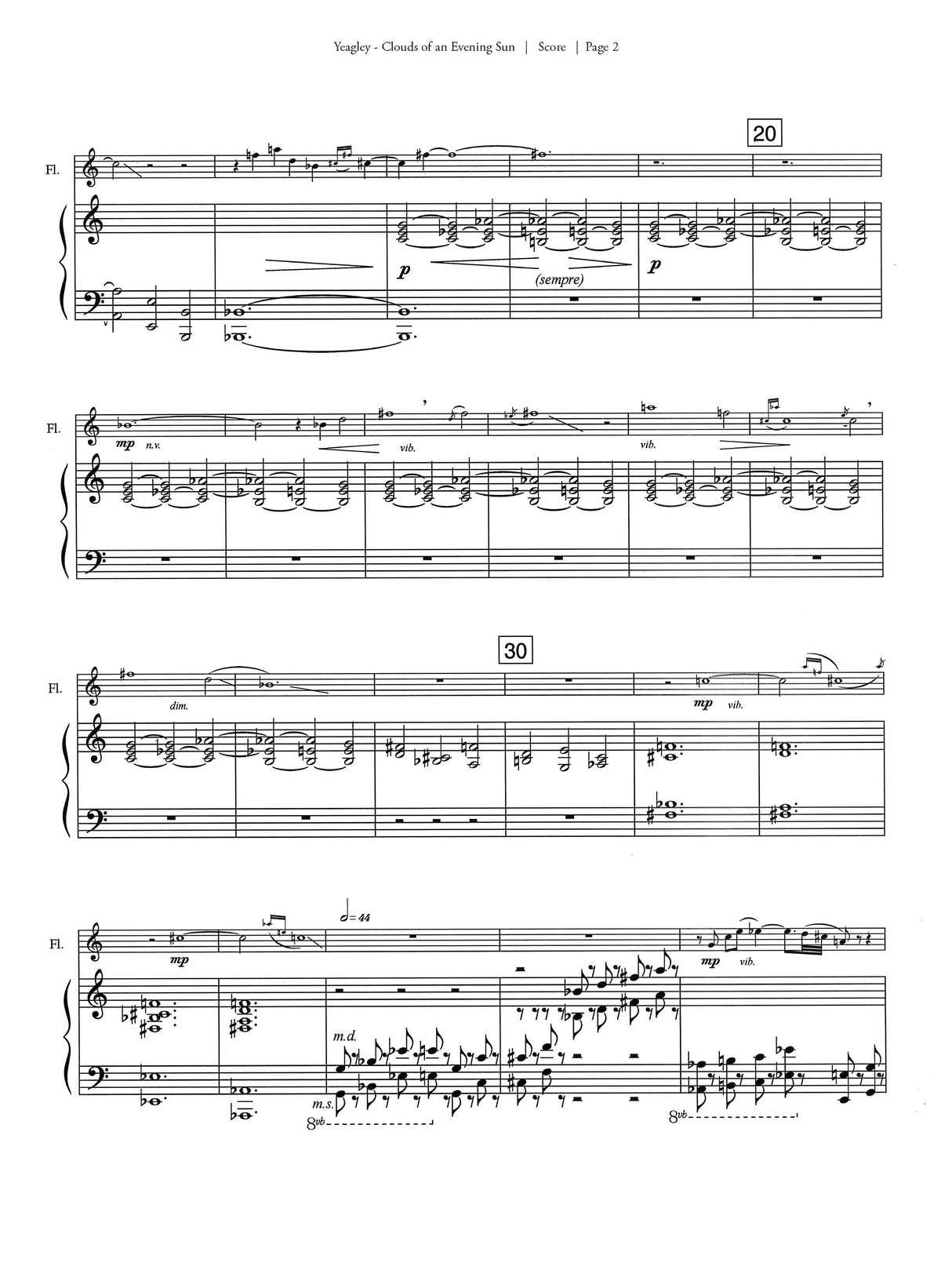 Yeagley: Clouds of An Evening Sun