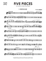 T.W. Owens: Five Pieces for Flute (or Violin) and Piano