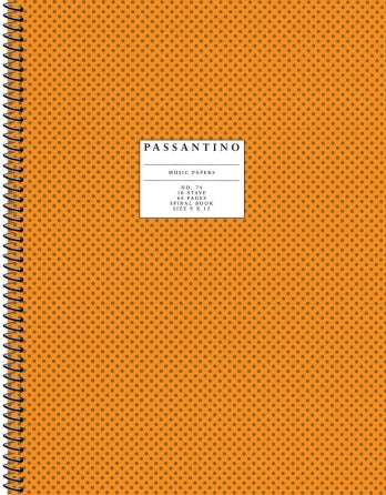 Passantino Manuscript Paper - 9" x 12"