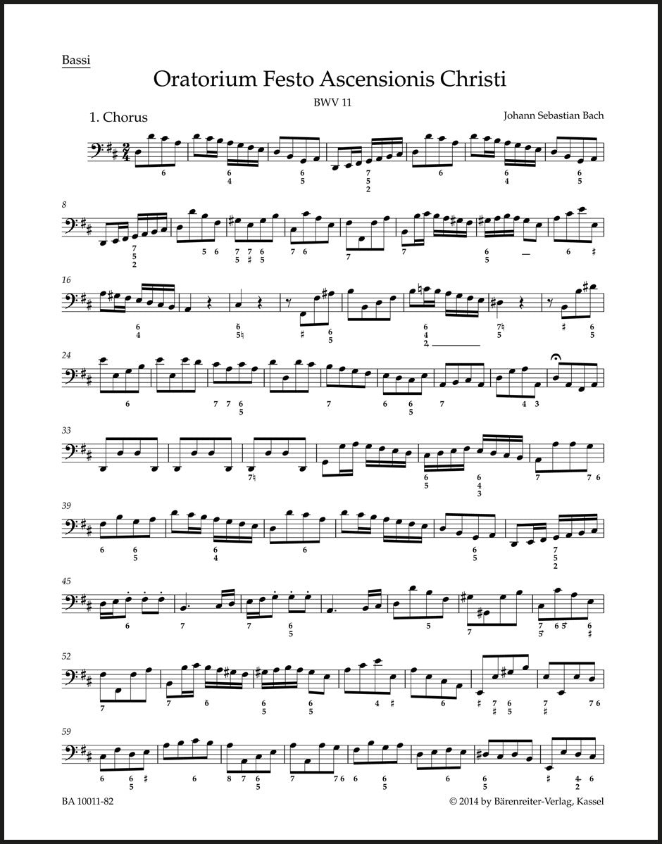 Bach: Ascension Oratorio, BWV 11 – Ficks Music