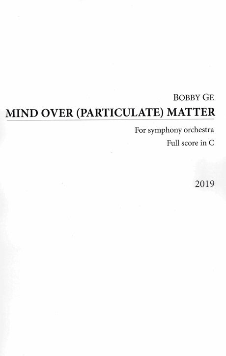 Ge: Mind Over (Particulate) Matter