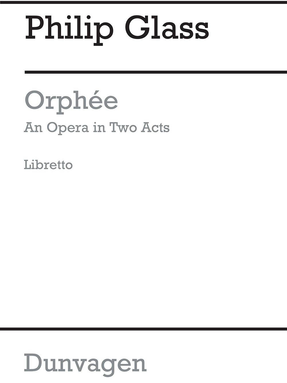 Glass: Orphee