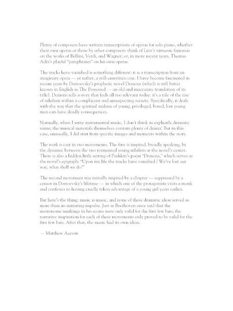 Aucoin: The Tracks Have Vanished