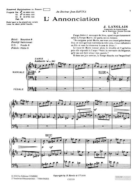 Langlais: Poèmes évangéliques