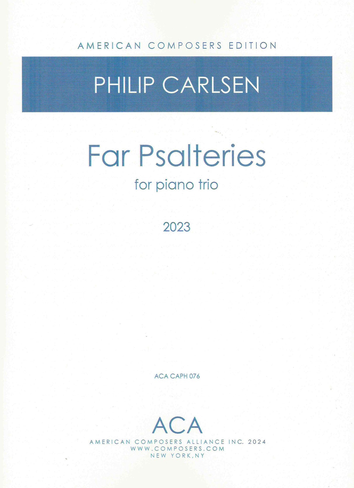 Carlsen: Far Psalteries