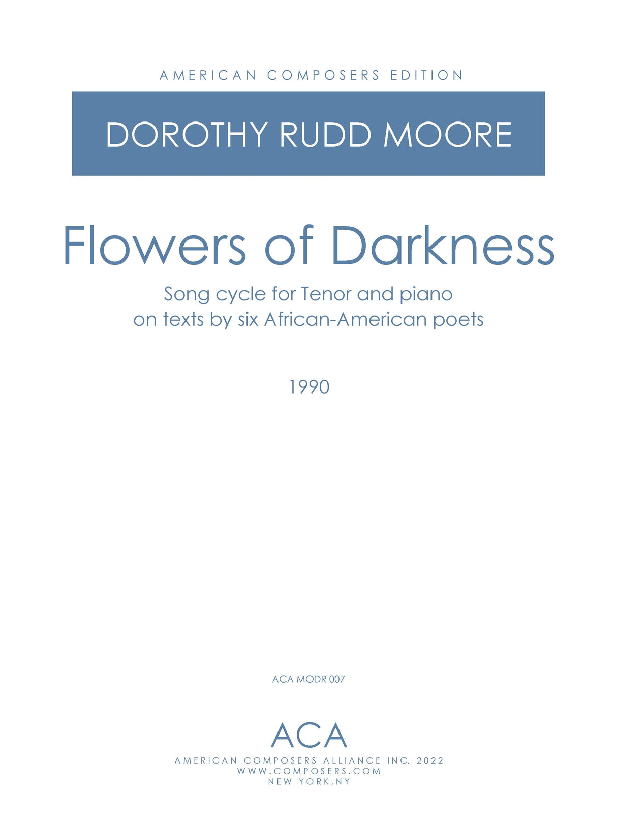 Moore: Flowers of Darkness