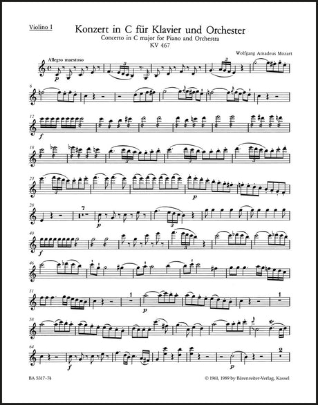 Mozart: Piano Concerto No. 21 in C Major, K. 467