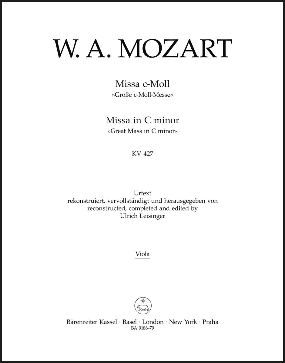 Mozart: Missa in C Minor, K. 427 (417a)