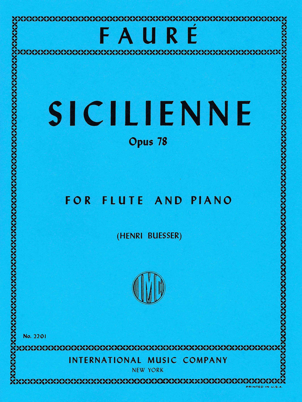 Fauré: Sicilienne, Op. 78 (arr. for flute & piano)