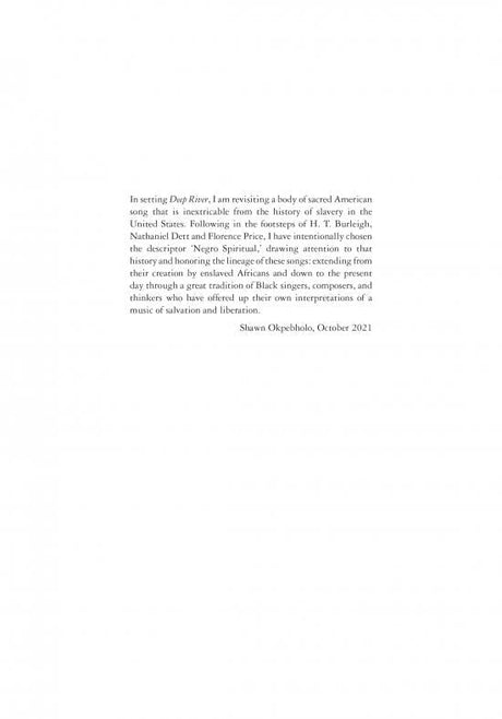 Okpebholo: Deep River