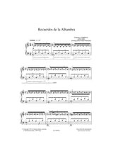 Tárrega: Recuerdos de la Alhambra (arr. for piano)