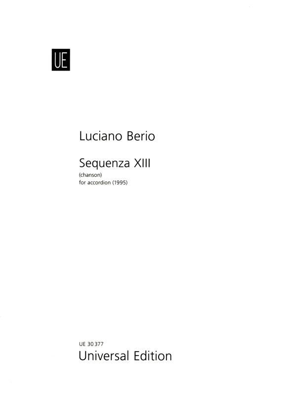 Berio: Sequenza XIII