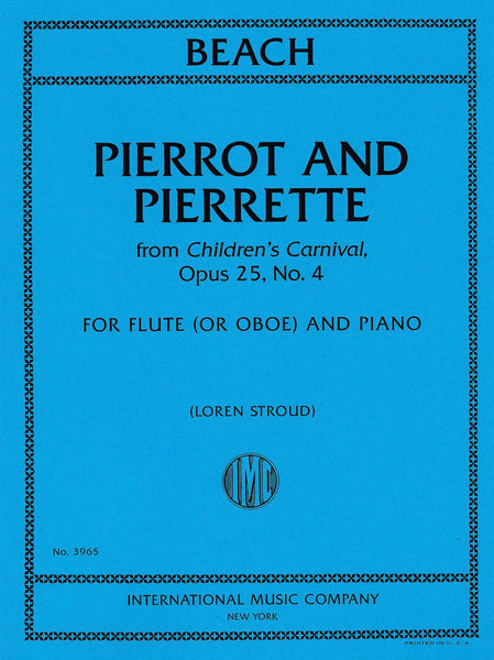 Beach: Pierrot and Pierrette, Op. 25, No. 4 (arr. for flute / oboe