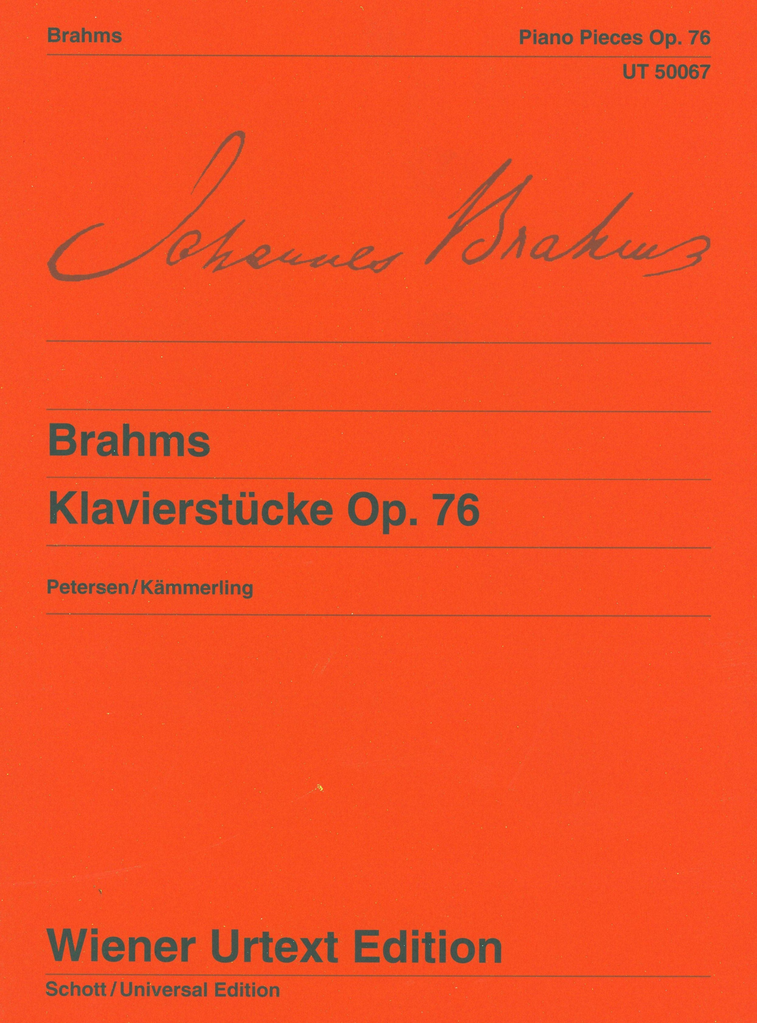 Brahms: 8 Piano Pieces, Op. 76 – Ficks Music