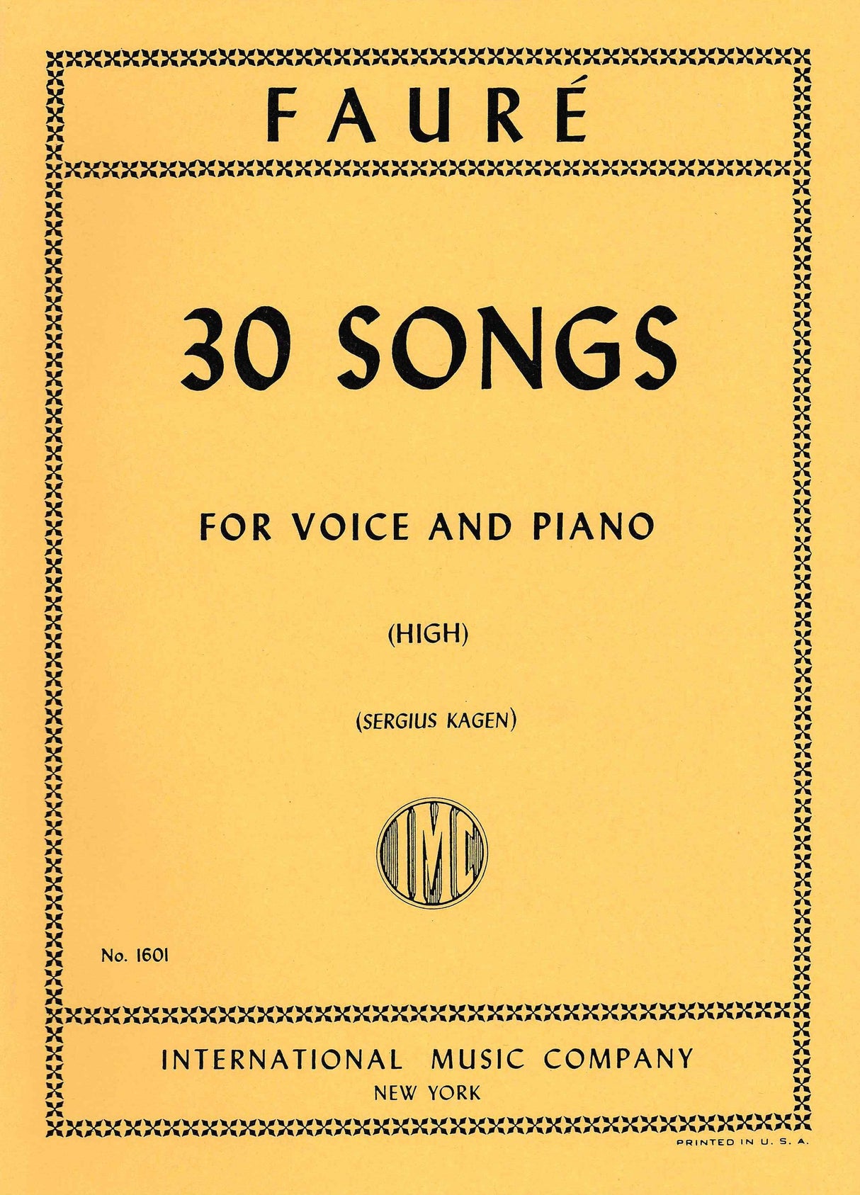 Fauré: 30 Songs