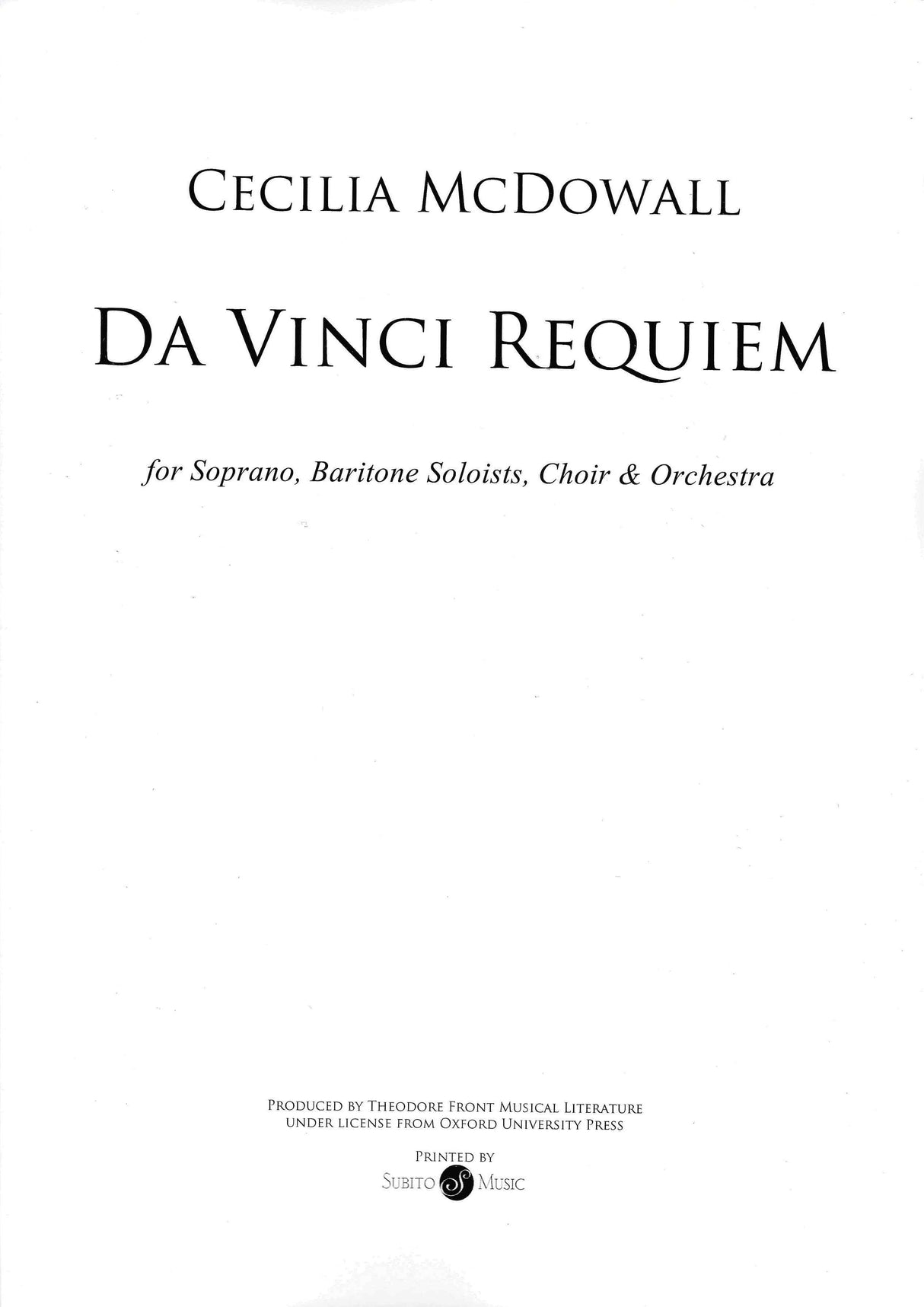 McDowall: Da Vinci Requiem