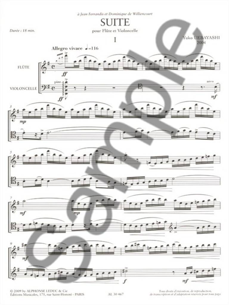 Uebayashi: Suite for Flute and Cello