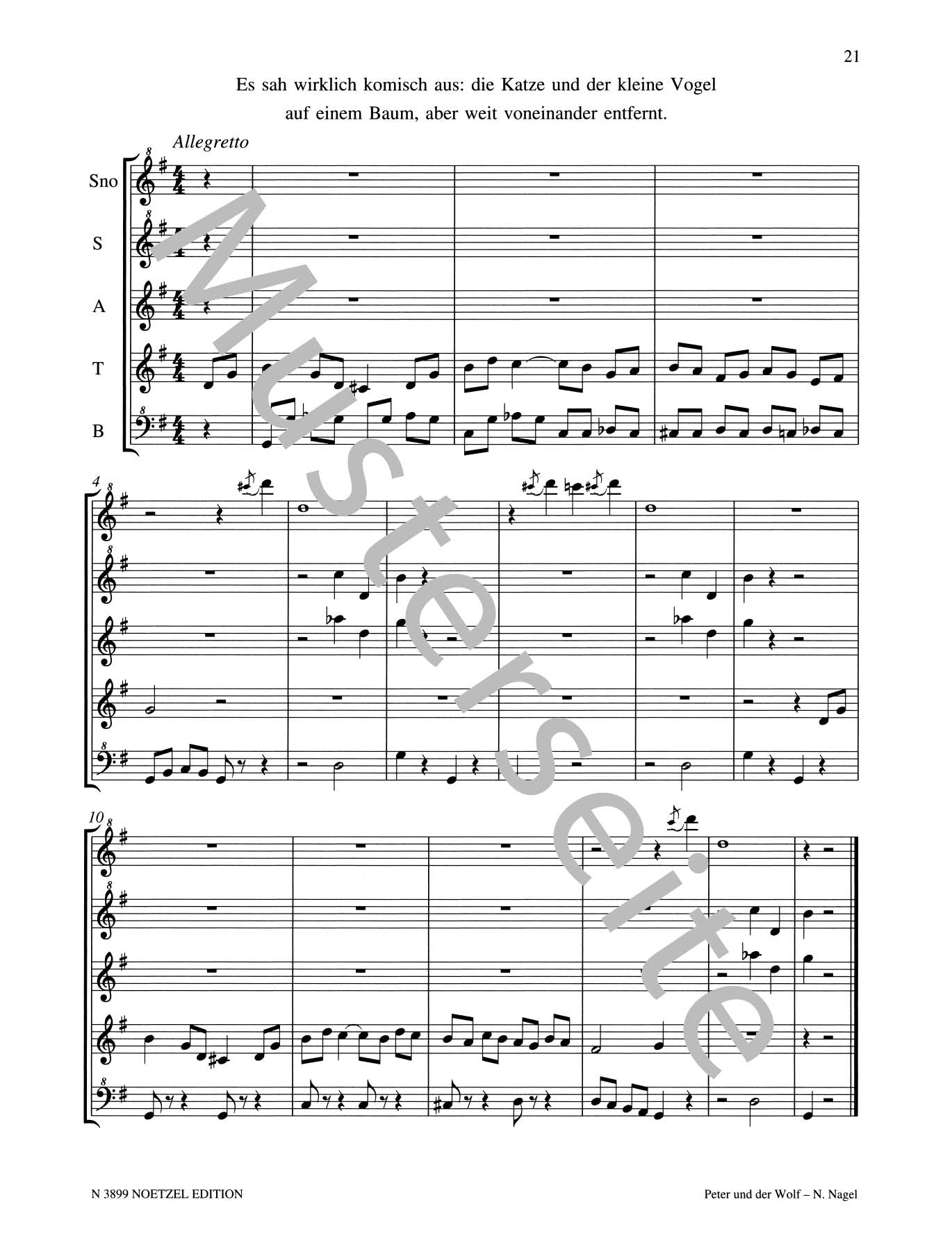 Prokofiev: Peter and the Wolf, Op. 67 (arr. for recorder quintet