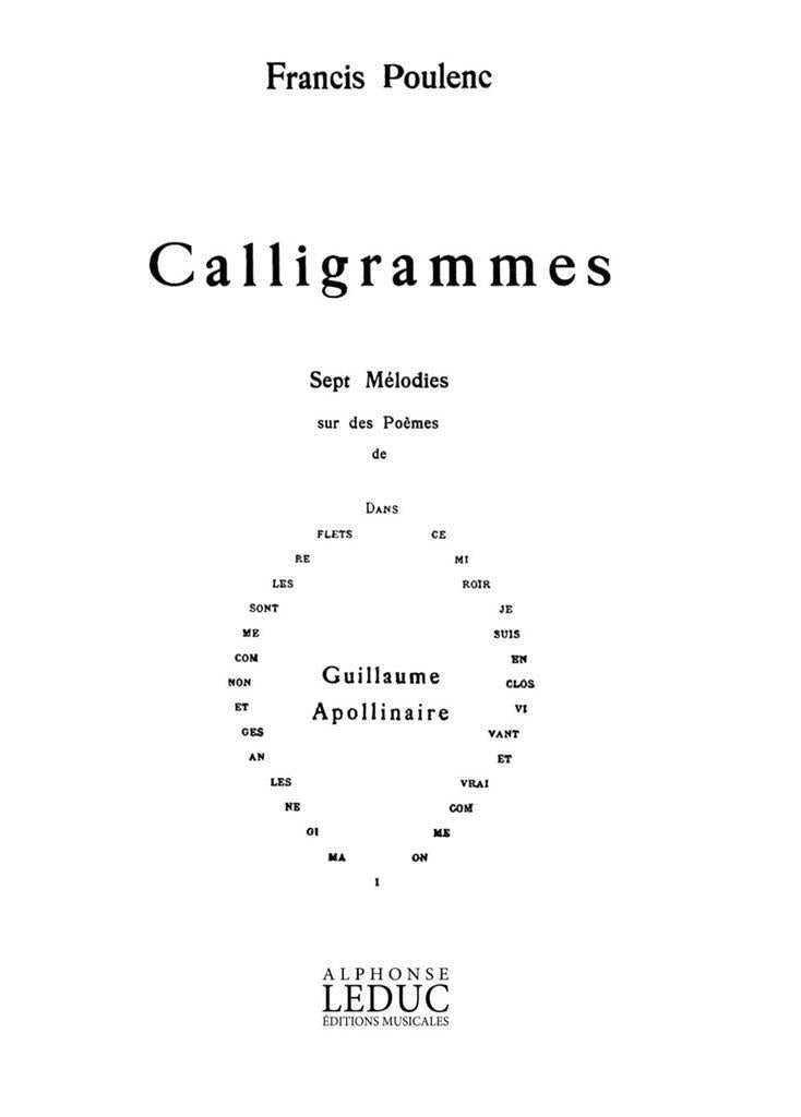 Poulenc: Calligrammes