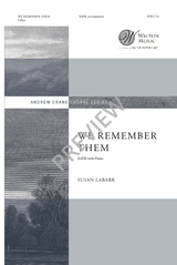 LaBarr: We Remember Them (Version for SATB)