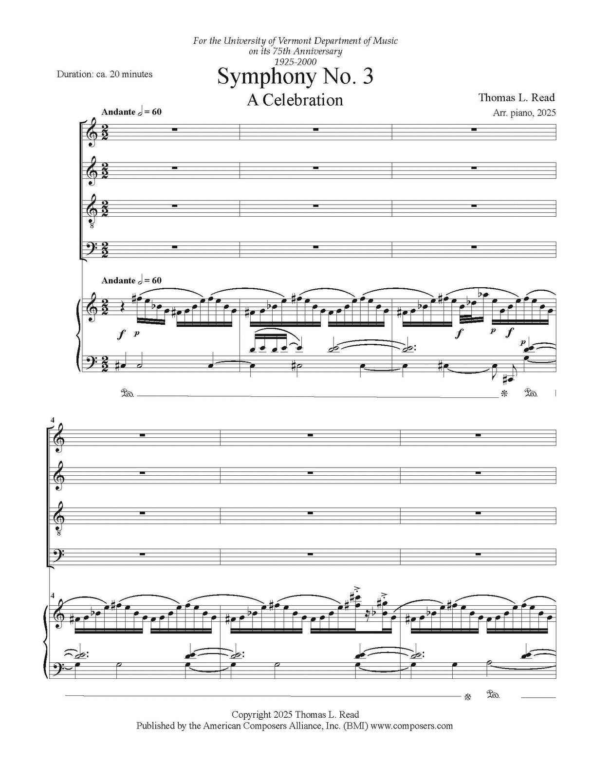 Read: Symphony No. 3 ("Celebration")
