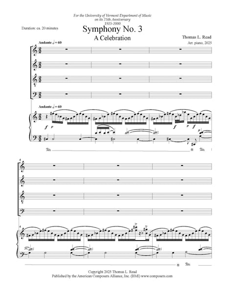 Read: Symphony No. 3 ("Celebration")