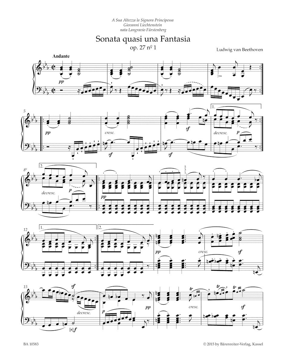 Beethoven: Piano Sonatas, Op. 27