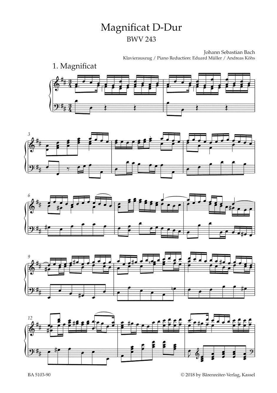 Bach: Magnificat in D Major, BWV 243 – Ficks Music